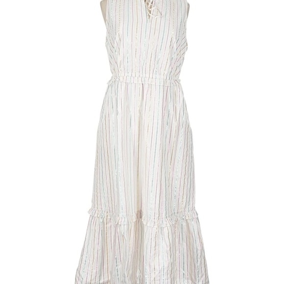 J. Crew Dresses & Skirts - NWT J. Crew White Midi Dress with Subtle Stripes